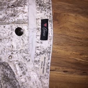 White with golden pants